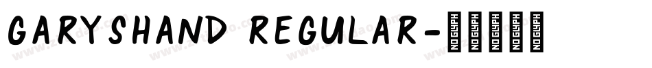 GarysHand Regular字体转换
